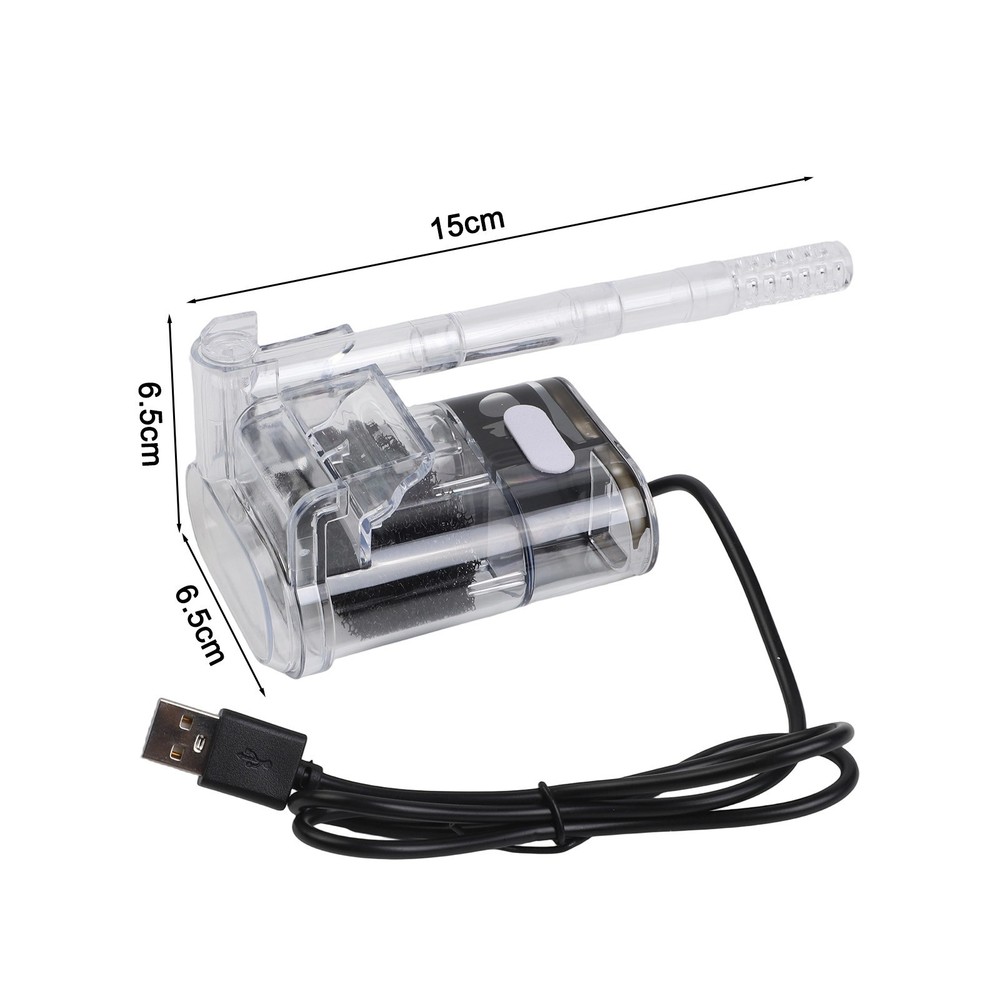 USB Operated Fish Tank Pump Featuring Large Capacity Media Compartment