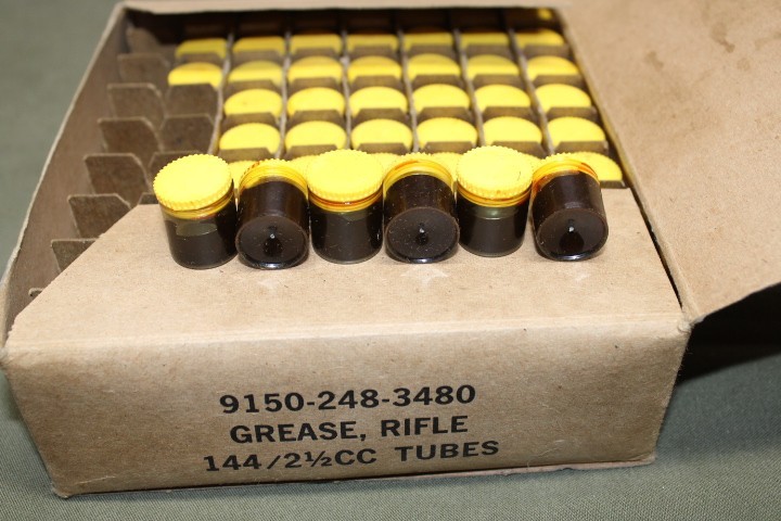 6 US Military Issue Vietnam Era Rifle Grease Pods M1 Rifle Butt Stock 6 NOS