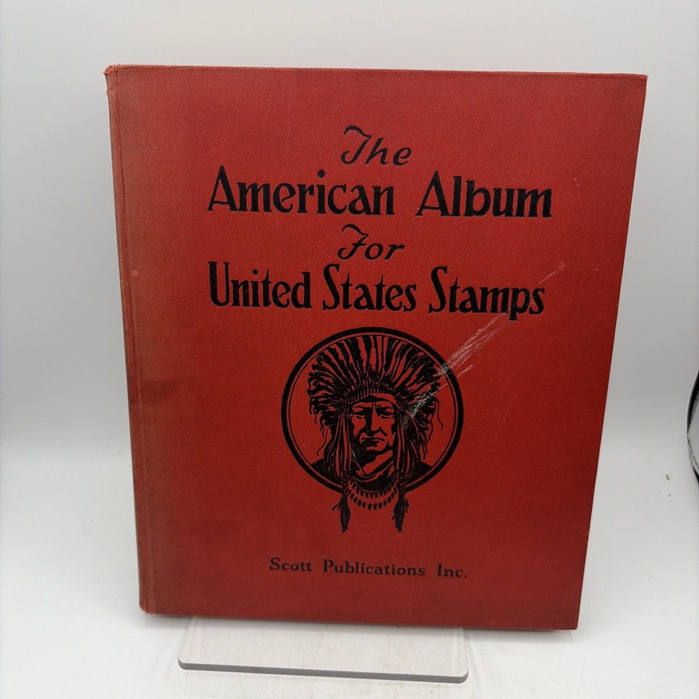 1940 Scott American Album For United States Stamps 200 Plus Mounted Stamps