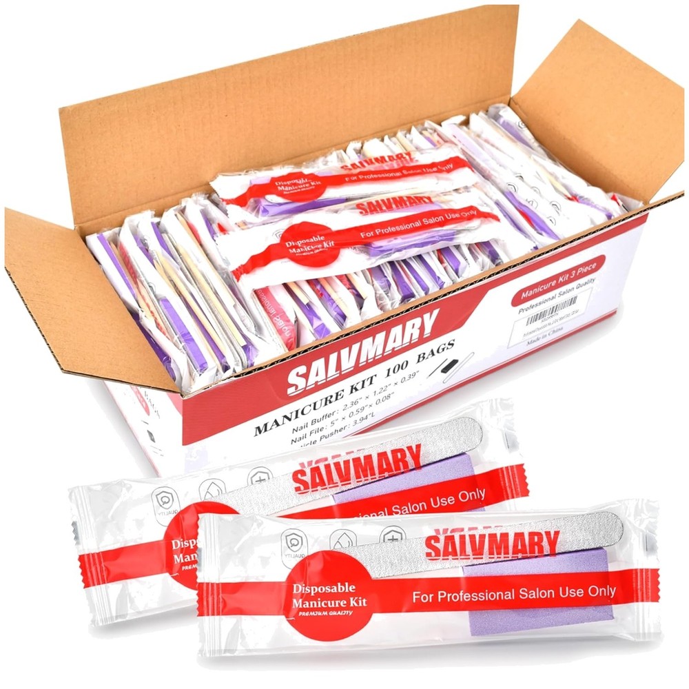 Professional Disposable Nail Kit, 100 Sets