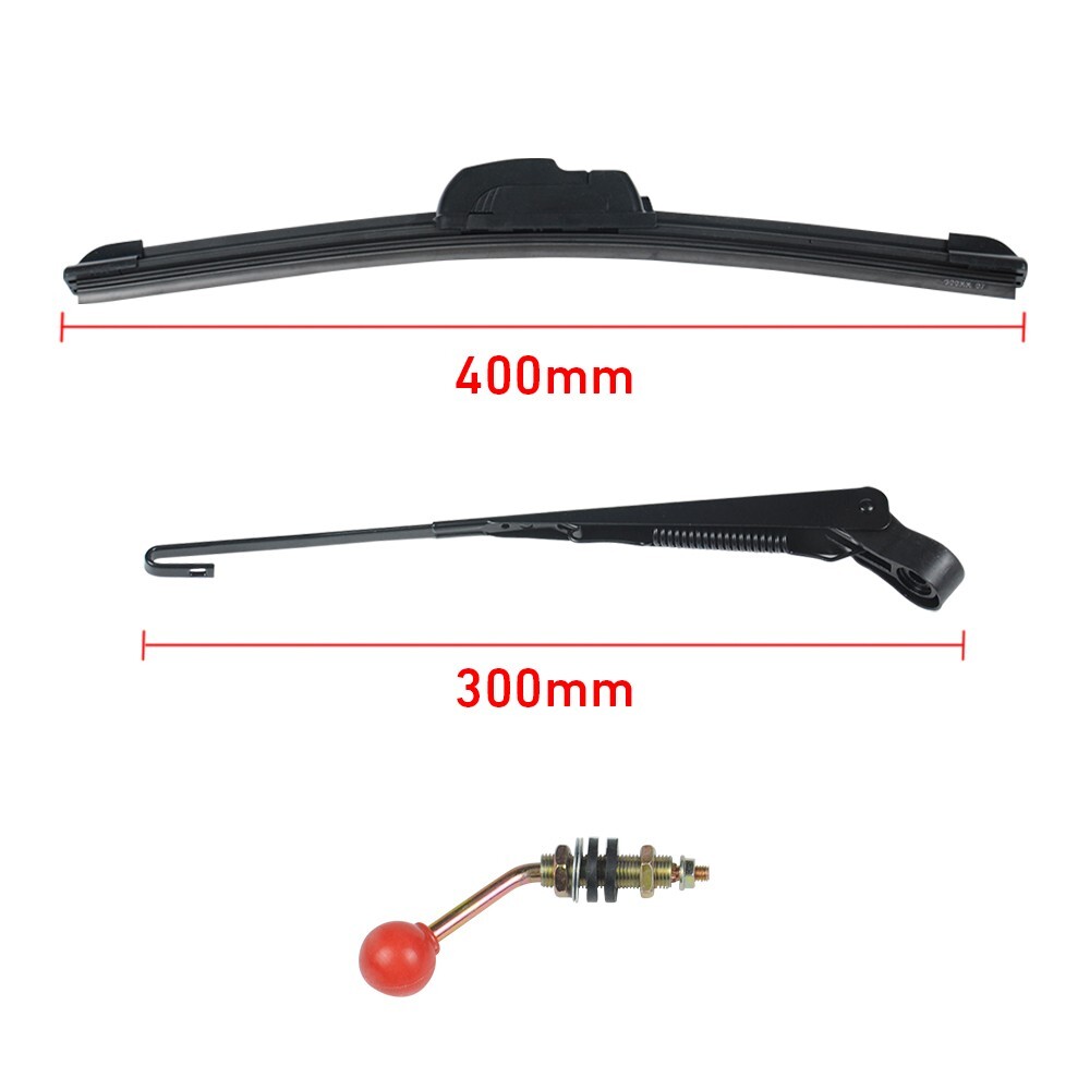 Universal UTV Manual Hand Operated Windshield Wiper Rubber Blade for Can am RZR