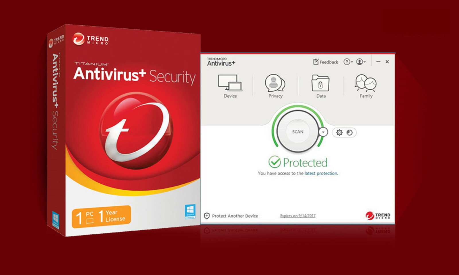 TREND MICRO MAXlMUM, ANTlVlRUS, lNTERNET Security for 1-3 Years and 1-5 Devices