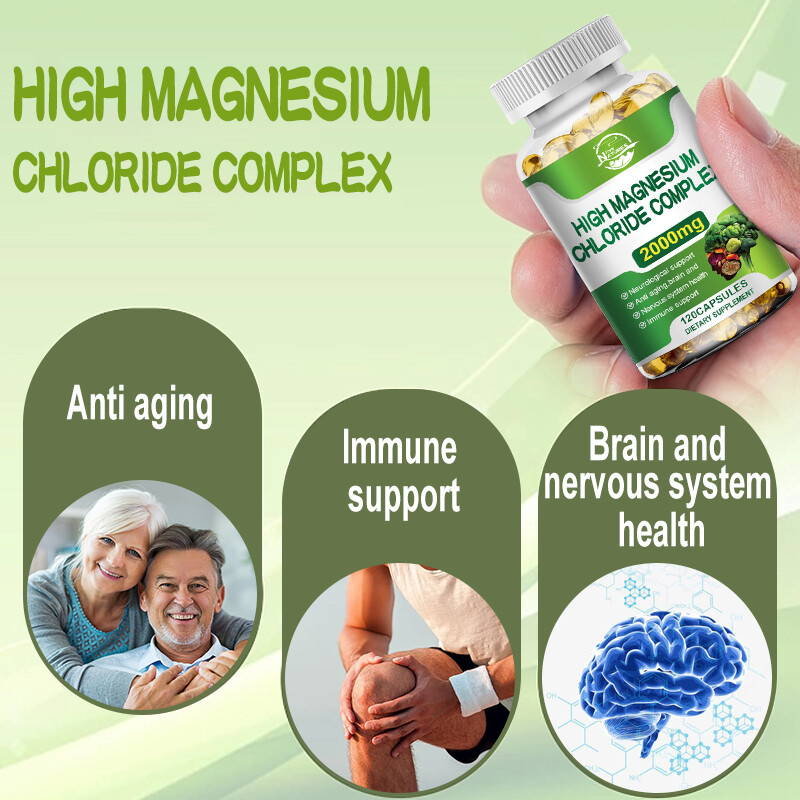 Magnesium Citrate Capsules 2000mg Per Serving - 120 Capsules - Highest Potency