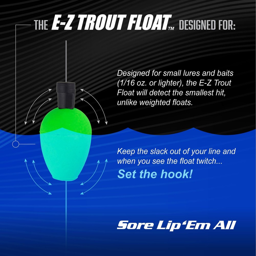 Trout Magnet E-Z Float Fishing Bobbers, Easy Depth 36 pack, Multi