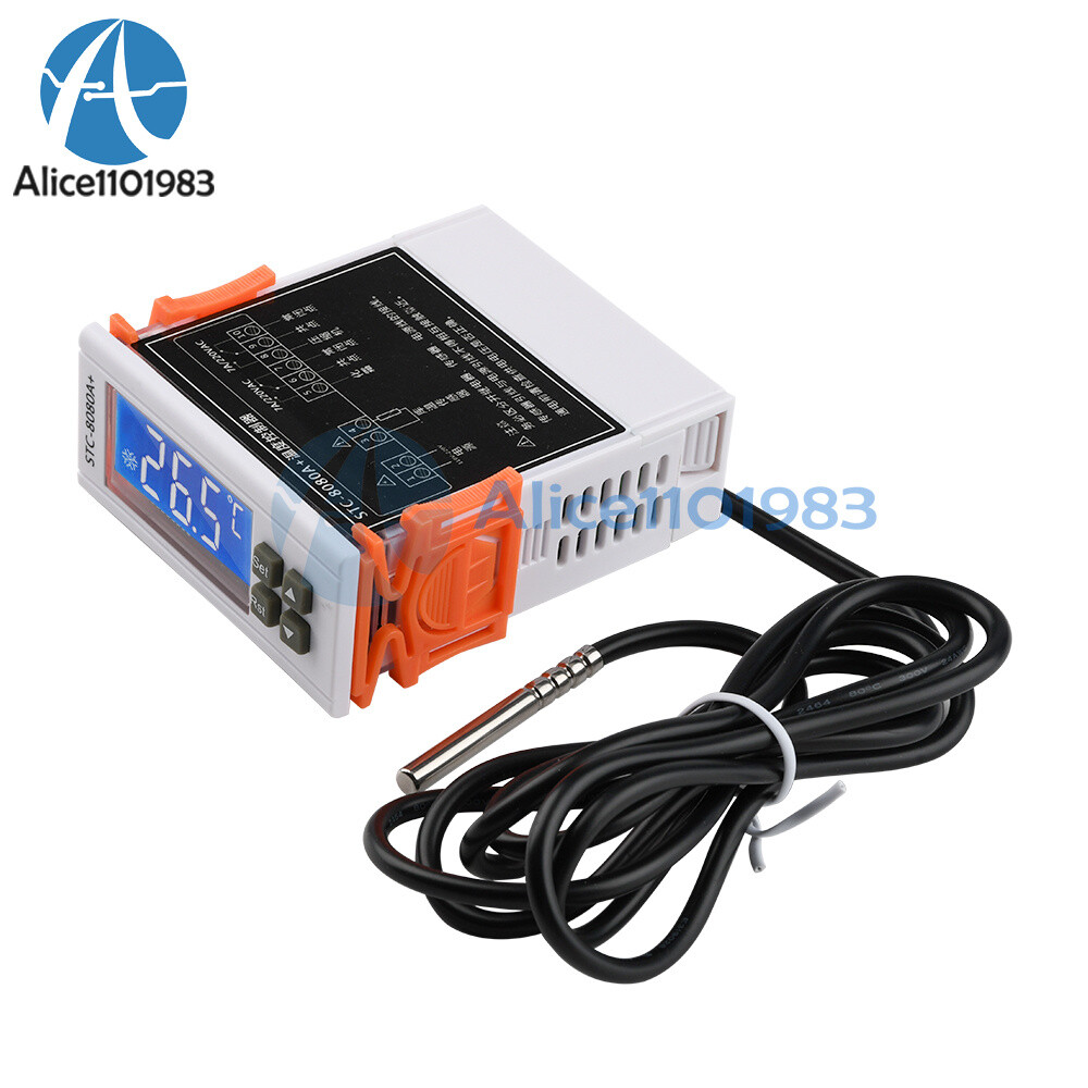 Digital STC-8080A+ Temperature Controller 12/24/220V Automatic Timing Thermostat