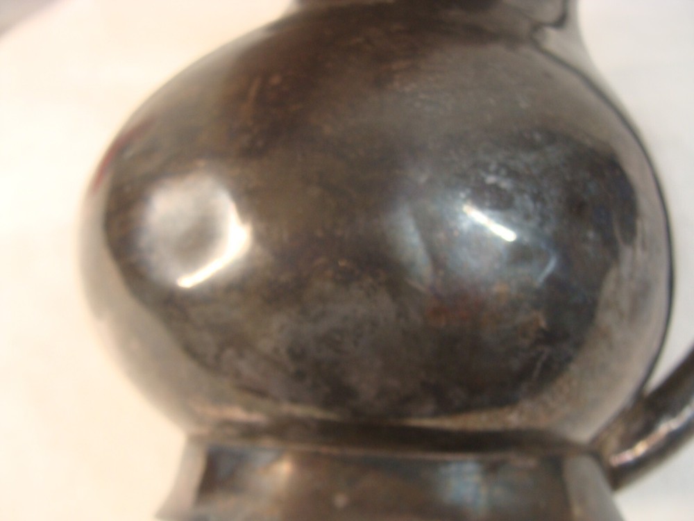 Antique 19C Silverplate Figural Mouse Form Pitcher