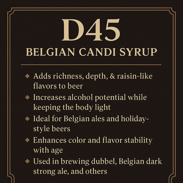LD Carlson D45 Belgian Candi Syrup 1 lb
