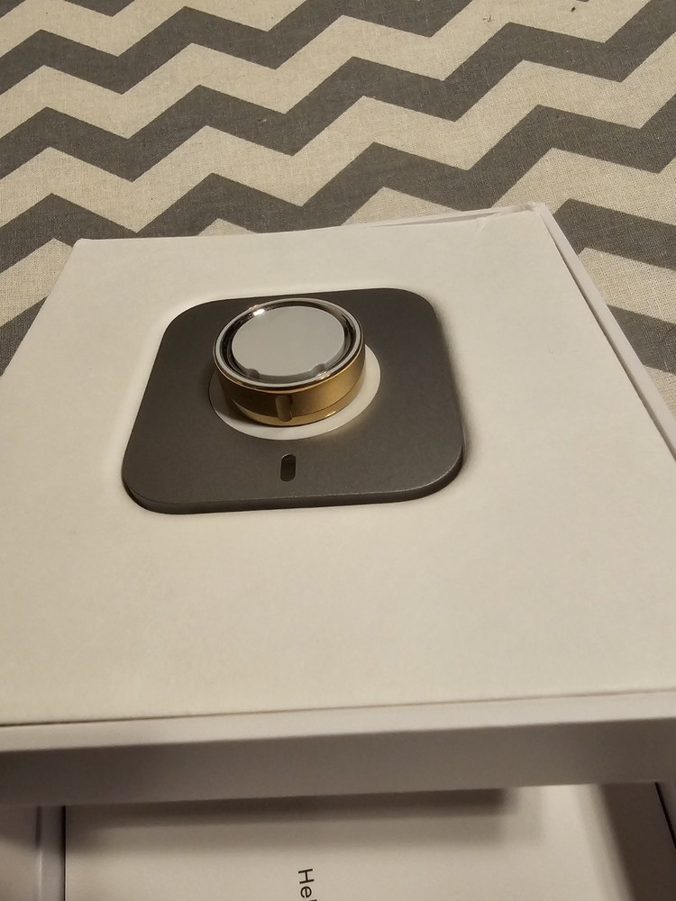 Oura Ring 4 Smart Activity Sleep Tracker, 4th Gen, Size 8, Gold