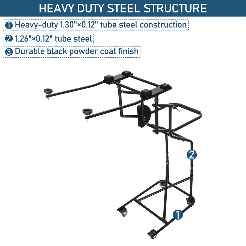Hardtop Removal Tool Movable Holder Lift Cart Rack For Jeep TJ JK JL Ford Bronco