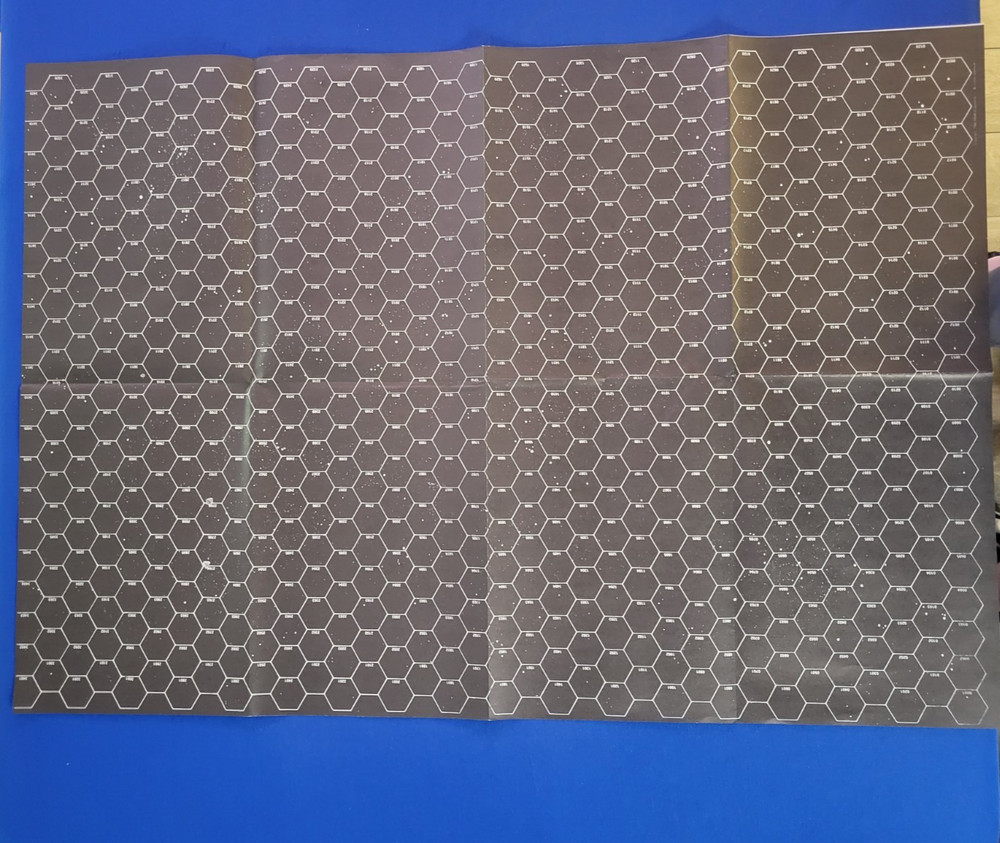 FASA Hex Grid Space Map 1985 Double Sided
