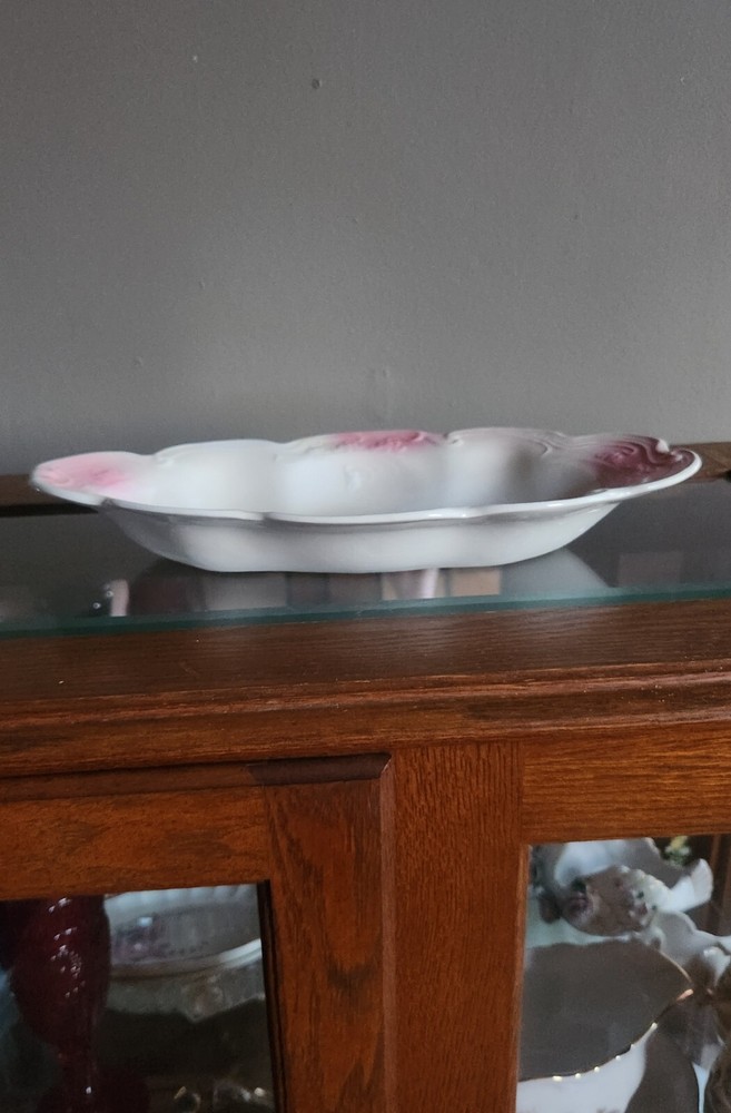 C.P. DIXIE Co. 13"×6⅞" Flowered Oval Serving Dish