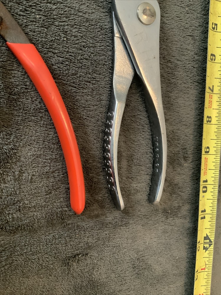 Snap On 5pc Pliers Set, See Pics…mixed Styles, Used…all Work