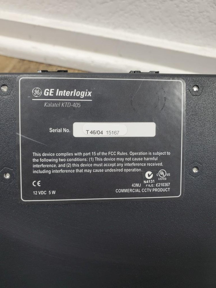 B26 ♻ GE Interlogix Kalatel KTD-405 Security System Controller Joystick ♻