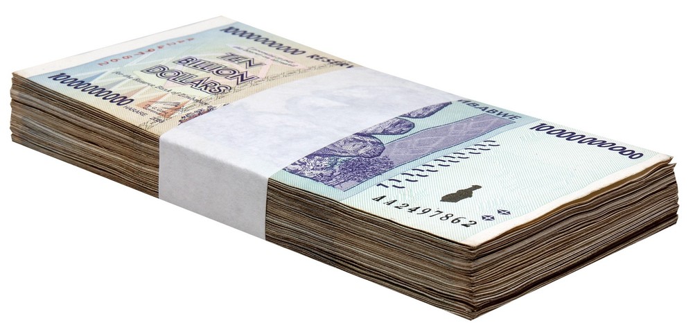 Zimbabwe 10 Billion Dollars, 2008, P-85, Used X 100 PCS Bundle Pack