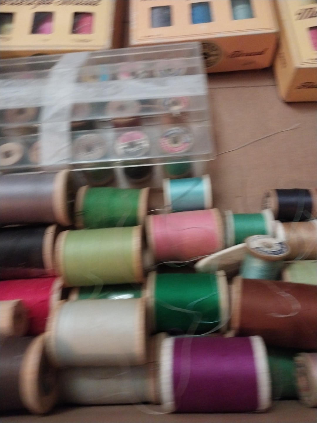 Vintage Fleischers Controlled Mercerized Thread New And Used Box Dated 1936