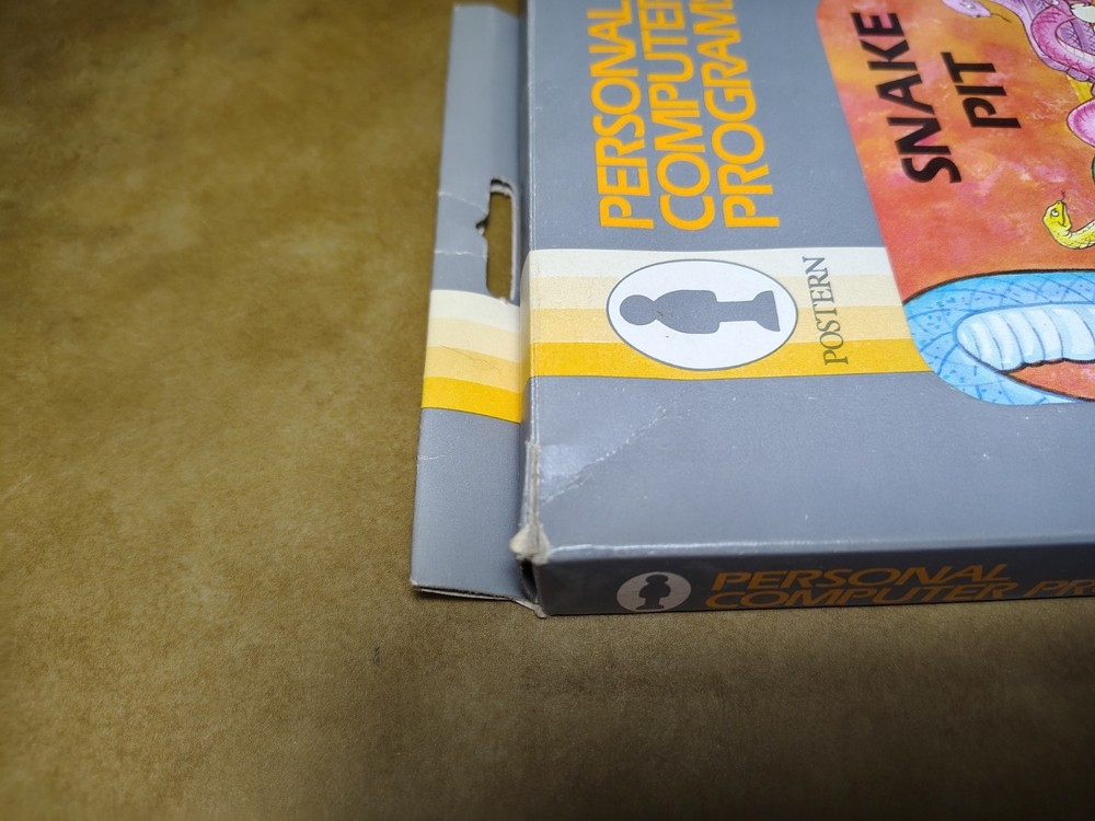 VIC-20 C64 Postern Snake Pit Cassette - Rare & Working Box Artwork