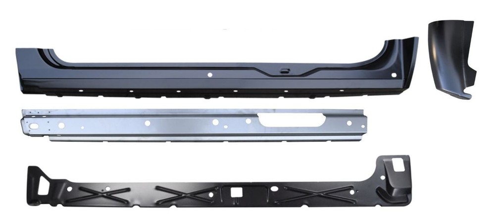 Lh 2007-2013 Chevy Gmc Pickup Complete Rocker Panel Cab Corner KIT For 4 Dr Ext