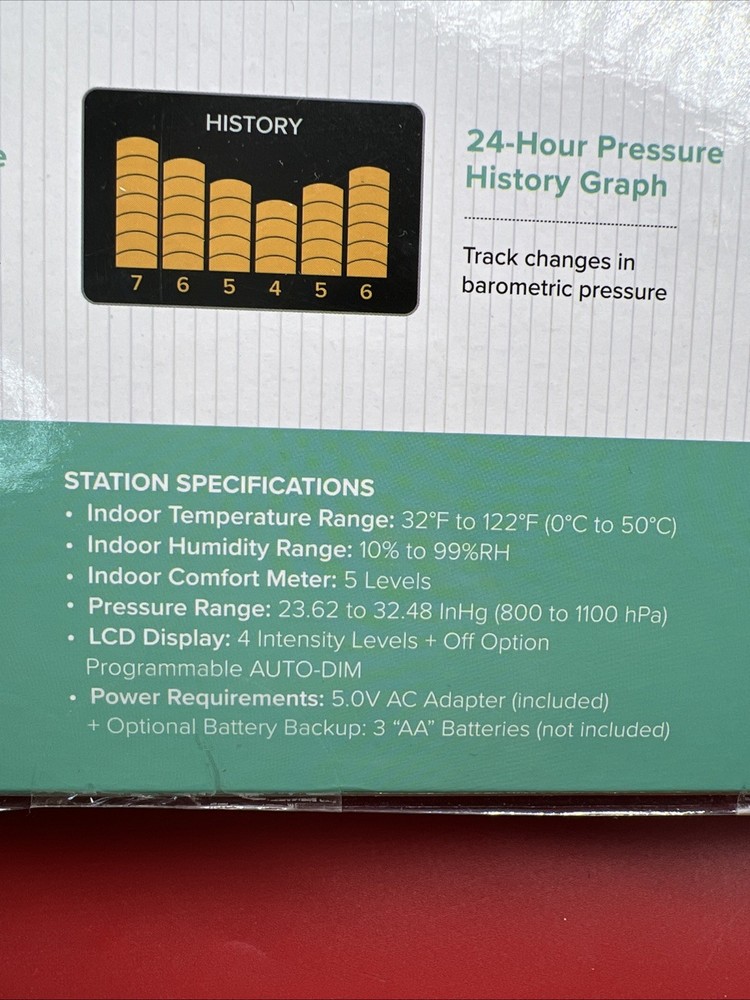 La Crosse Technology Wireless Weather Station with Atomic Time + Date
