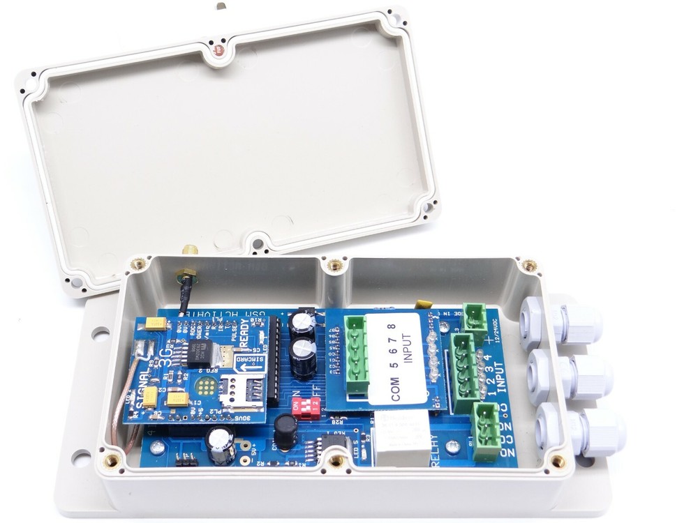 GSM Auto Dialler With 8 Inputs - High and Low / Open Close Alerts  - 4G