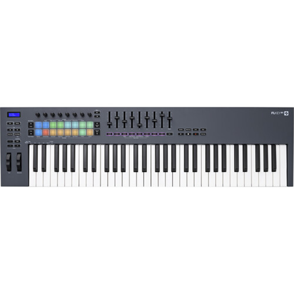 Novation FLkey 61 USB MIDI Keyboard Controller Bundle w/ Dust Cover & cable KIT