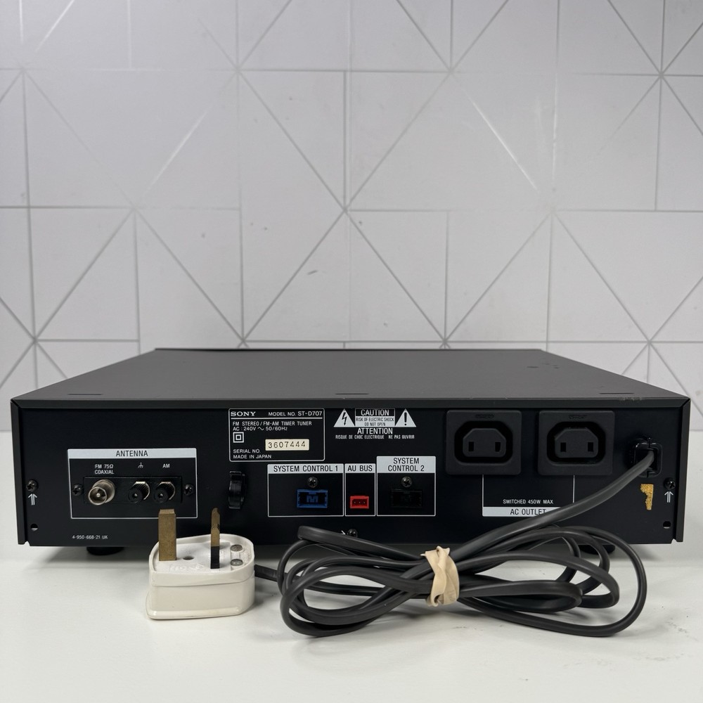 Sony ST-D707 FM Stereo FM-AM Timer Tuner