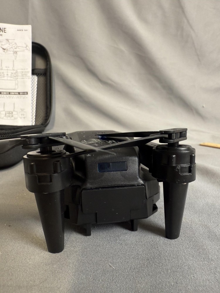 Fold Drone Camera RC Quadcopter Black Remote Control Case Extra Blades Parts Kit