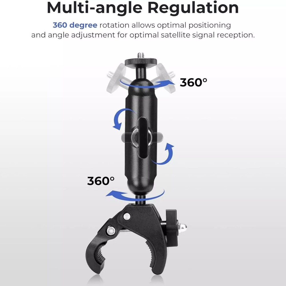 Portable For Starlink Mini Mount Adjustable For Starlink Mini Pole Clamp Mount