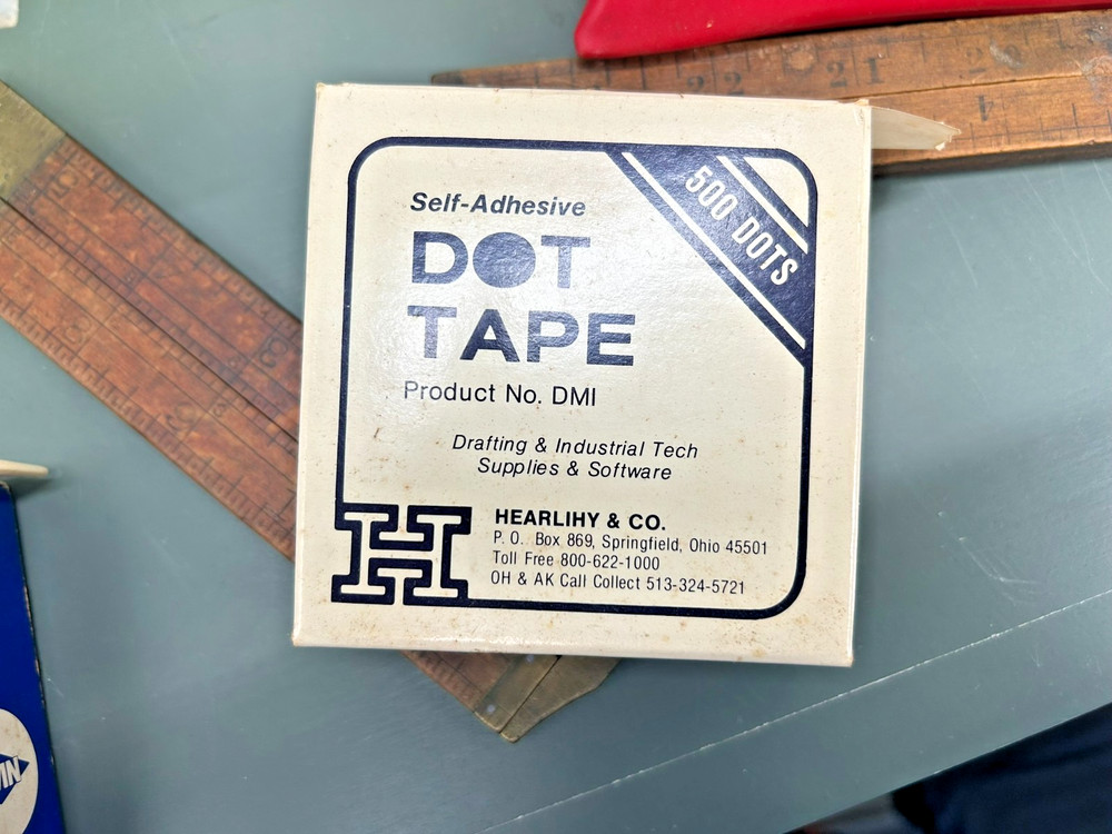 LARGE VINTAGE Tool Lot: Drafting Instruments, Precision Files, Templates & Case