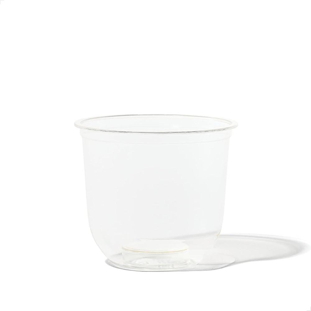 NATURAL Arc - Plant Based Clear Cold Cups 12 Oz - Plastic Alternative for Par...