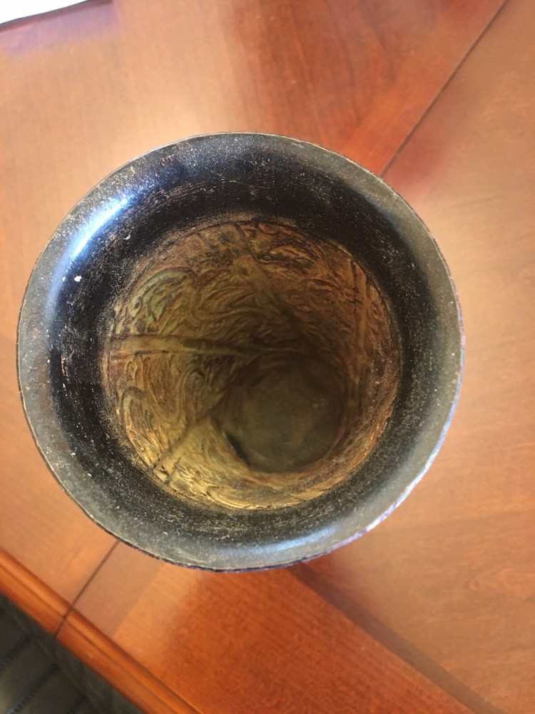 Middle Eastern Islamic Persian Iron Vase