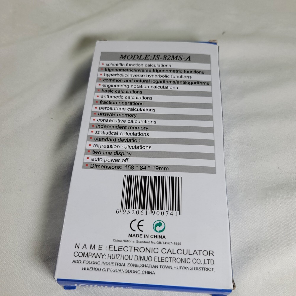 Joinus Scientific Calculator JS-82MS-A 240 Calculation 10 +2 Digits