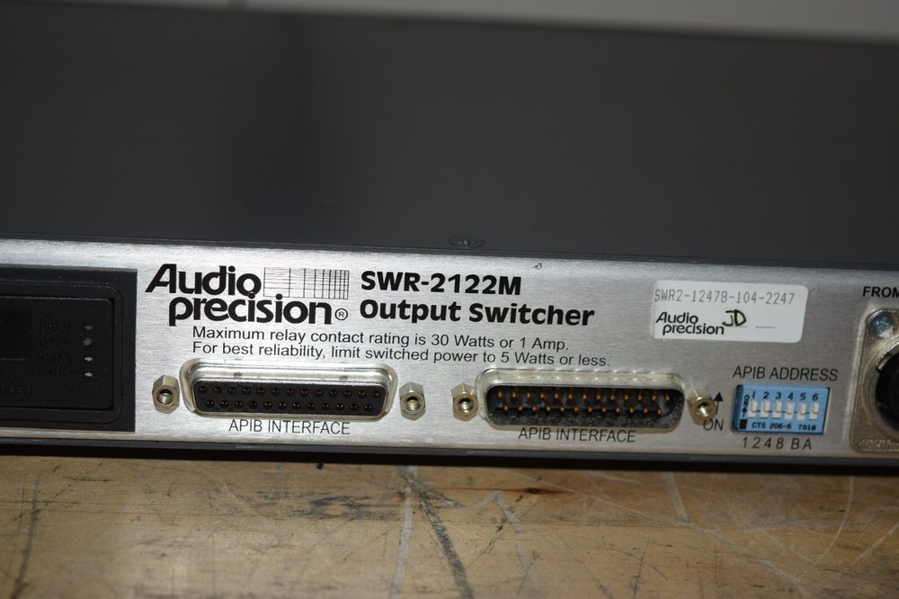 Audio Precision SWR-2122M Output Switcher