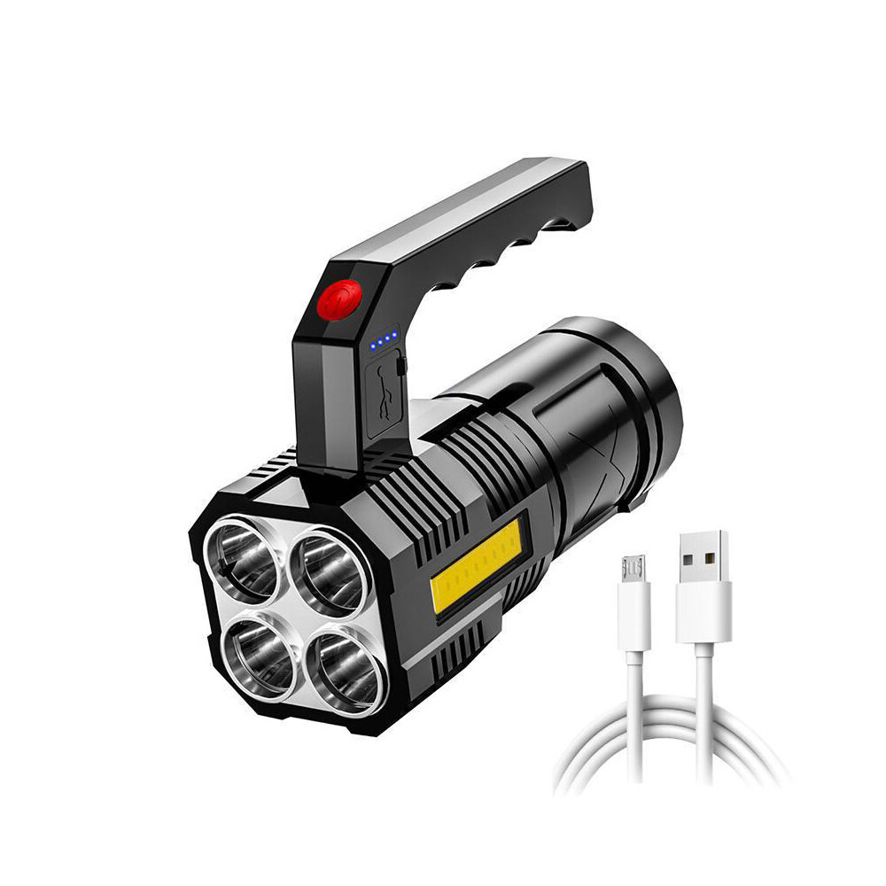 Super Bright 12000000LM Torch 4 LED Flashlight USB Rechargeable Tactical lights
