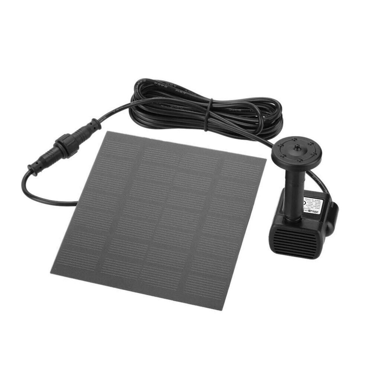 Solar Panel Power Water Pump Fountain Submersible Floating Bird Bath Pond Pool