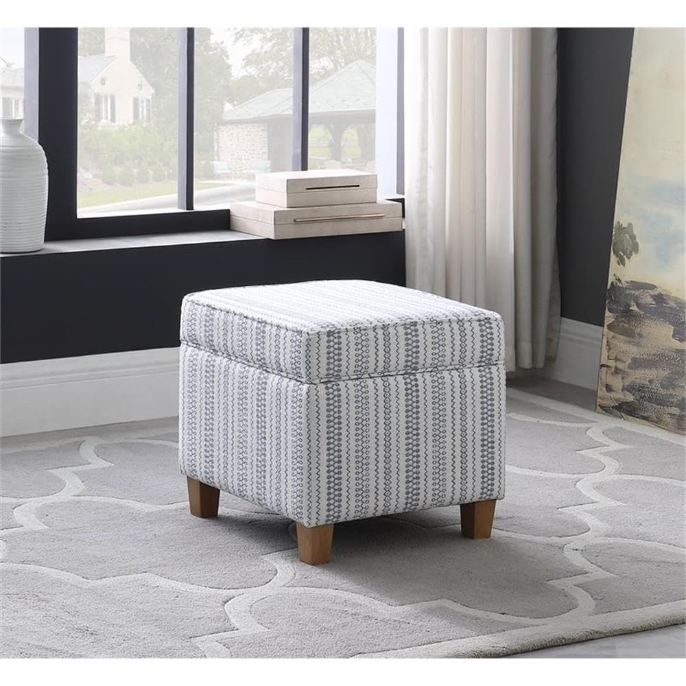 Home Decor | K7342-F2359 |Classic Square Storage Ottoman with Lift Off Lid |