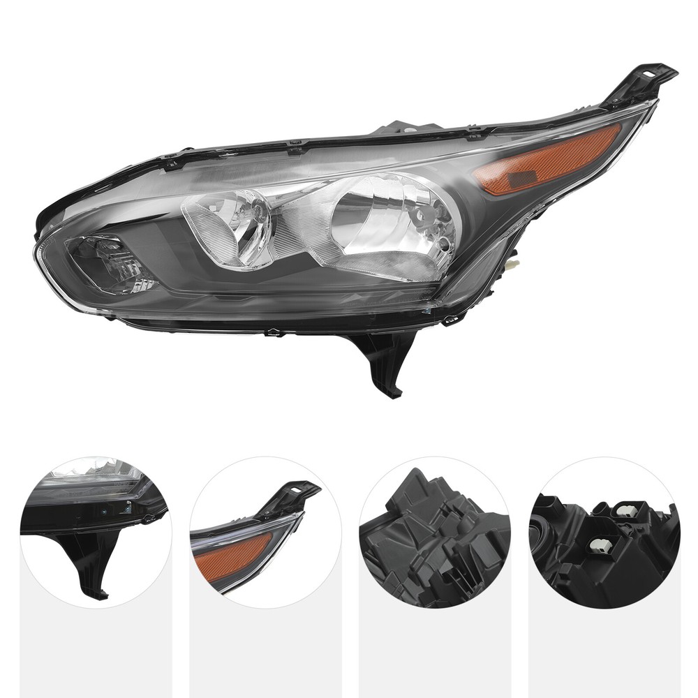Halogen Headlight Headlamp For Ford Transit Connect 2014-2018 Left Driver Side