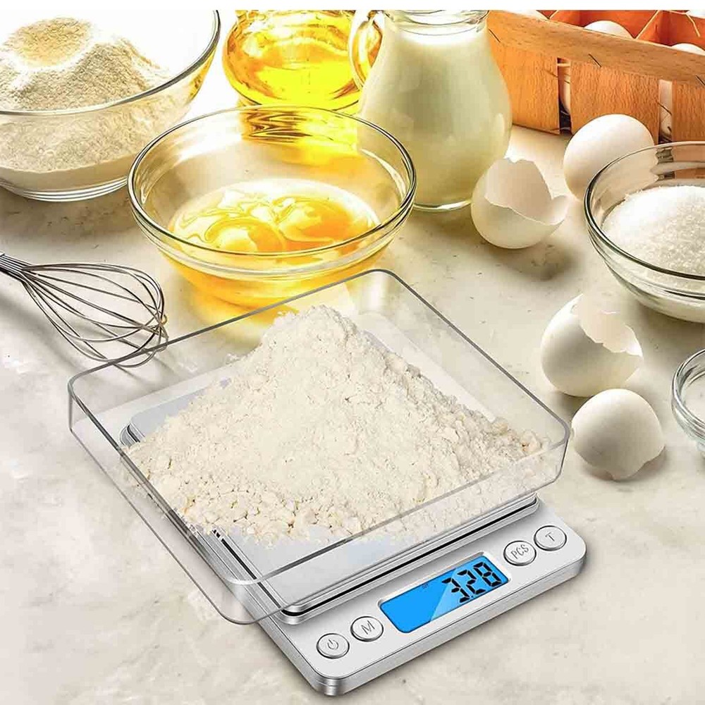 3000g / 0.1g electronic jewelry precise LCD scale mini kitchen scale