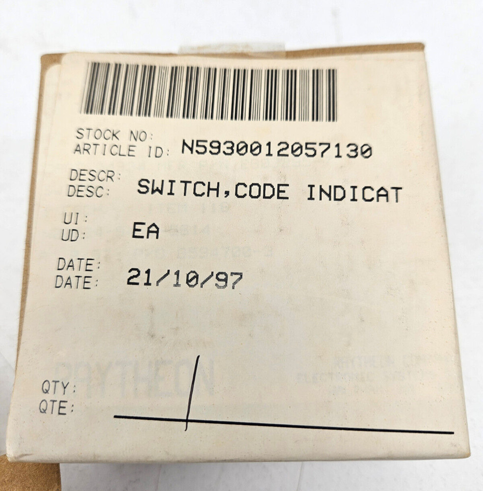 5930-01-205-7130 Code Indicating Wheel Switch 2903295-7