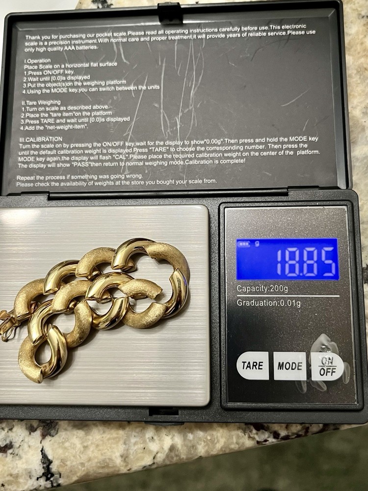 14k Solid Gold San Marco Bracelet