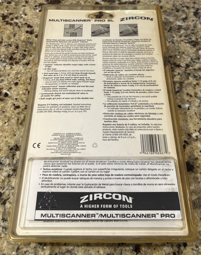 ZIRCON MULTISCANNER PRO SL NOS NEW SEALED