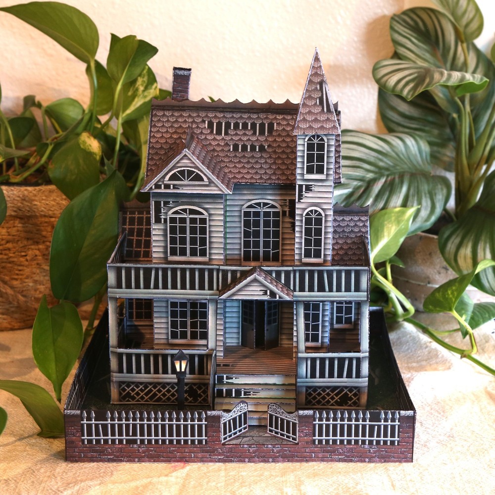 THE GHOST HOUSE Haunted House paper model