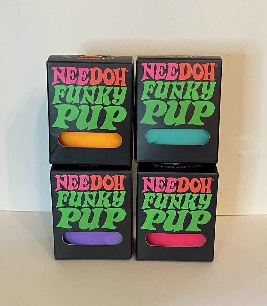 NeeDoh Funky Pup x 4 - 100% Authentic VIRAL