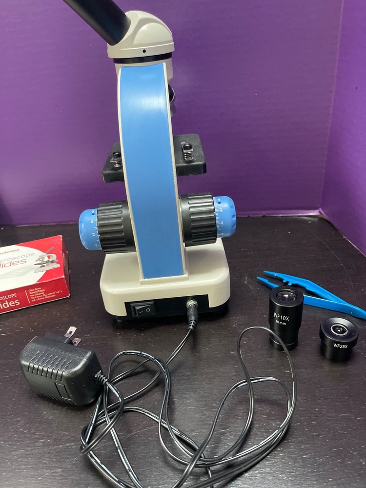 Bonus Pak National SS-110 Microscope - Lab, Science, Biological, Student, Tested