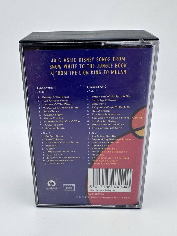 The Disney Experience Double Cassette Set 40 Tracks