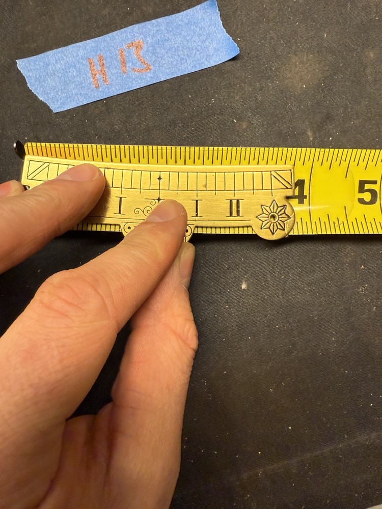 (H13) Brass Clock Beat Scale