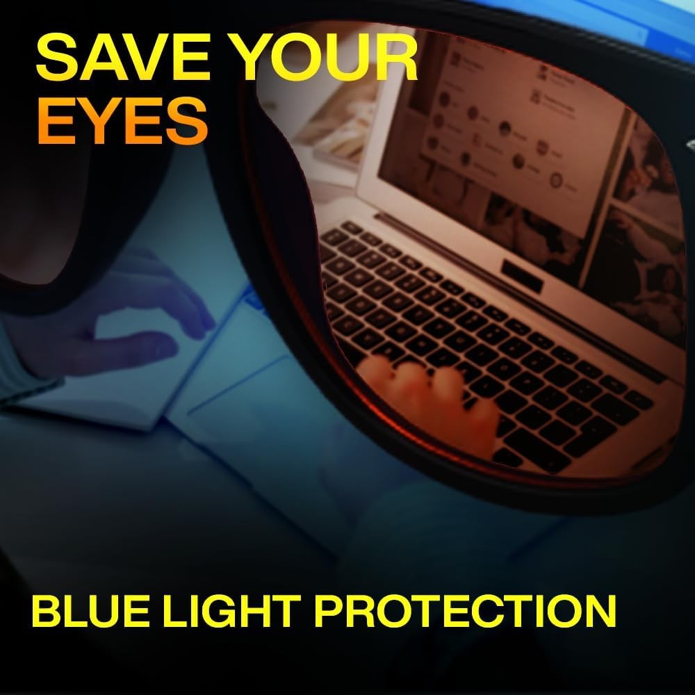 Prosper™ Amber Blue Light Blocking Glasses - For Computer,...