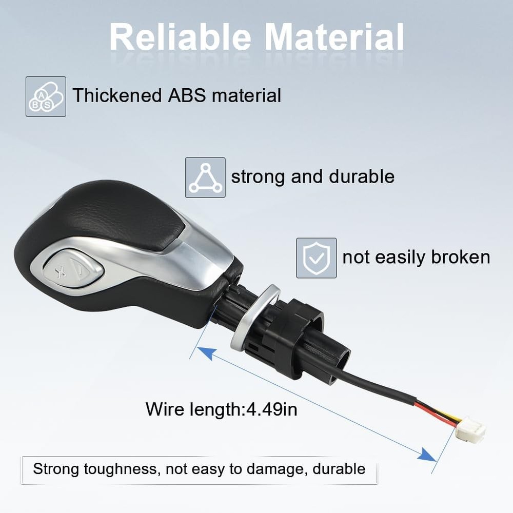 JDMON Automatic Gear Shift Knob Handle with Button Compatible with Ford Escape