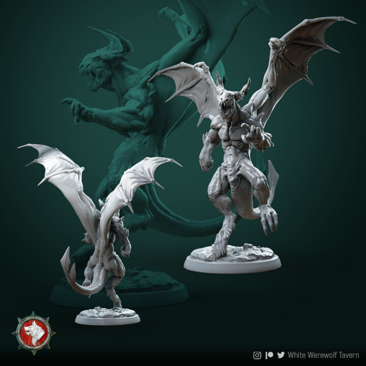 Devil Demon Miniature | D&D DnD | Pathfinder | RPG