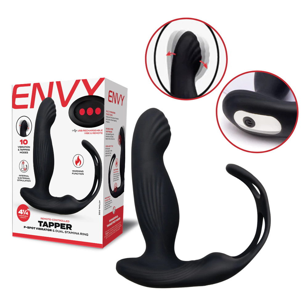 Remote Control Warming Vibrating P-Spot Stimulator Multi-Speed Handsfree Vibe