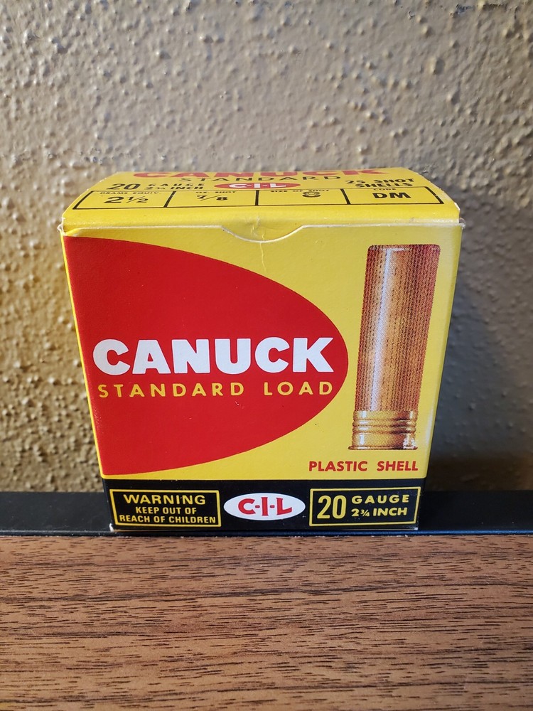Canuck Standard Load 20 Gauge Empty Shotgun Shell Box